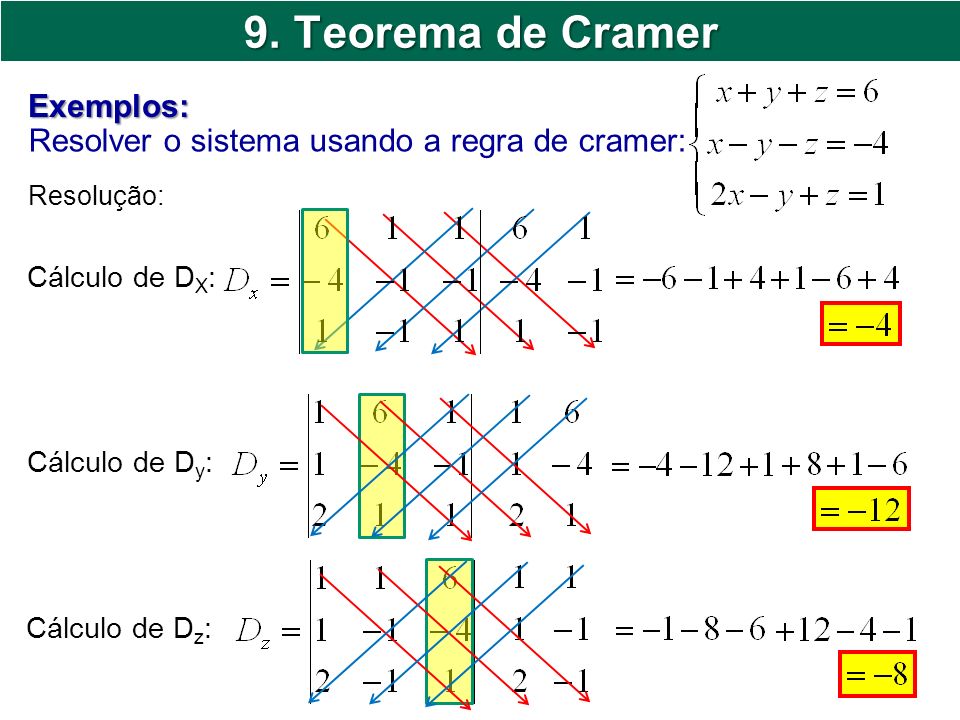 Lista online sobre Matrizes e Sistemas de Equações Lineares Blog do Prof H